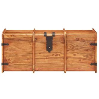 Berkfield Home Storage Chest 90x40x40 cm Solid Acacia Wood in Brown | Size: 90 x 40 x 40 cm