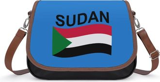 Generic Flag of Sudan Fashion Womens Crossbody Bags Novelty Handbag Shoulder Bag Purse