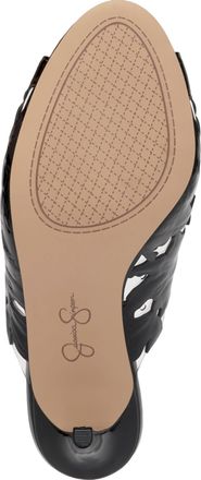 Jessica Simpson Justera Floral High Heel Mule Black JS-JUSTERA Womens