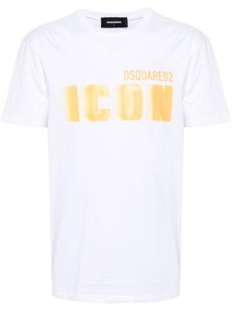 Dsquared2 White Cotton T-shirt