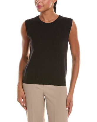 Oscar De La Renta Wool Knit Tank Top