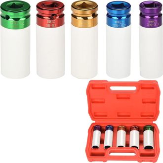 OEM Casquillos De Impacto - 15 17 19 21 22 Mm - Para Destornillador De Impacto Y Llave De Impacto - Kit De 5 Unidades