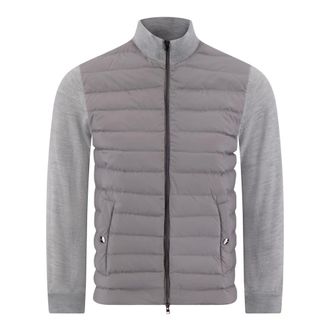 Herno Down Jackets, male, Gray, Size: 2XL Zip-up Down Jacket