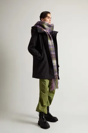 Woolrich donna Firth Parka 2 in 1 in Tech Softshell Nero Taglia XXS