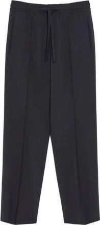 Valentino Garavani Vlogo Signature Tailored Broeken - Heren - Straight fit broeken - Blauw - XL - Wol - Broeken
