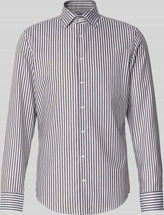 Seidensticker Slim Fit Business-Hemd mit Knopfleiste in Mittelbraun, Größe 38