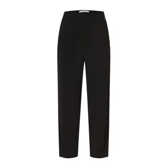 M.A.C Cropped Trousers, female, Black, Size: 2XL High Waist Skinny Elastic Waist Pants