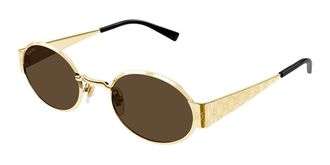 Gucci GG1854S 005 Mens Sunglasses Gold Size Standard - Free RX Lenses - Free RX Lenses