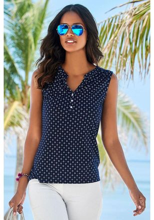 Lascana Womens All Over Print Tank Top