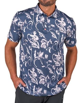 Black Clover Sway Cool Polo in Charcoal at Nordstrom, Size X-Large