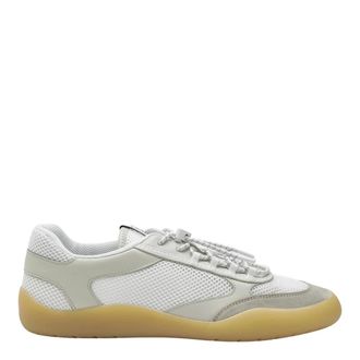 Prada Schoenen, Dames, Beige, 36 EU, Allacciate Sneakers