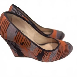 Missoni Womens Wedge Heels In Orange