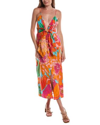 Farm Rio Spring Affair Midi Dress