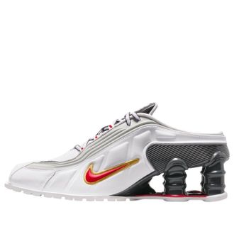 Nike (WMNS) Nike x Martine Rose Shox MR4 Mule White Metallic Platinum IM5420-100