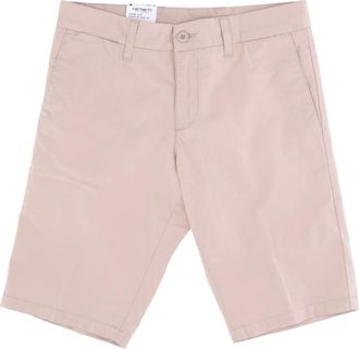 Carhartt Work in Progress Slim Fit Korte Broek met Zakken - Heren - Korte Broeken - Roze - W29 - Katoen - Korte Broeken