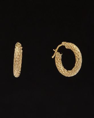 Italian Gold, Inc 14K Italian Gold Textured Hoops