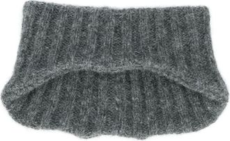 Plan C Charcoal Marl Alpaca-Blend Ribbed Headband