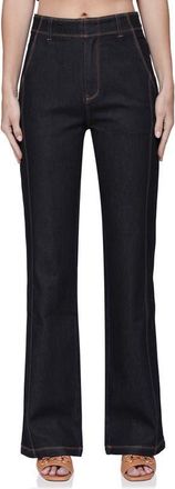 Avec Les Filles High Waist Wide Leg Jeans in Dark Rinse Wash at Nordstrom, Size 26