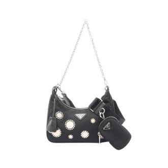 Prada Pre-owned Mini Bags, female, Black, Size: ONE SIZE Pre-owned Mini Shoulder Bag