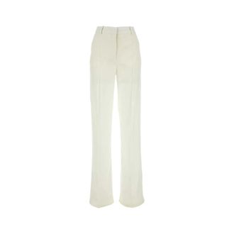 Stella McCartney Crepe Palazzo Broek - Dames - Broeken - Wit - Maat: XS Leer