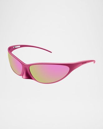 Balenciaga Aluminum Wrap Sunglasses