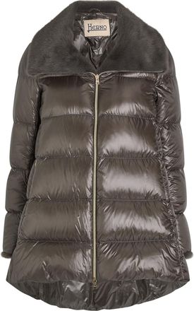 Herno Padded Nylon Coat - Dark Grey - 40 (UK8 / S)