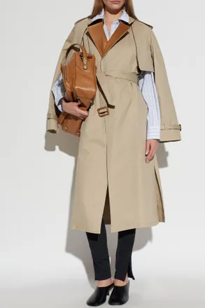 Acne Studios Belted Trench Coat, Womens, Beige