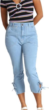 Hell Bunny Kiralee Cropped Jeans Blu