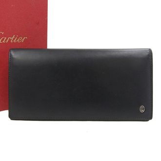 Cartier Black Leather Bill Wallet (Bi-Fold) (Pre-Owned)