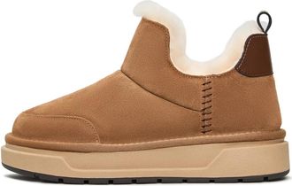 Cesare Gaspari Bruine Shearling Winterlaarzen Aspen - Bruin - Dames - Winterlaarzen - Bruin - 39 EU - Wol - Schoenen