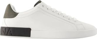 Dolce & Gabbana Portofino Custom Sneakers - - Shoes - Uomo - Bianco - 42 EU