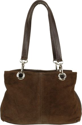 Girly HandBags Girly HandBags Italian Suede Leather Shoulder Bag (Coffee)(Size: W 30, H 20, D 10 cm (W 12, H 8, D 4 inches))