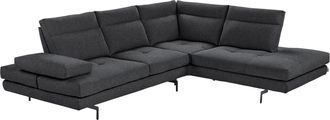 CALIA ITALIA Ecksofa »Toby Wing, L-Form, Designsofa mit sensationellem Sitzkomfort« Sitztiefenverstellung, funktionale Ecke, Füsse in schwarz matt