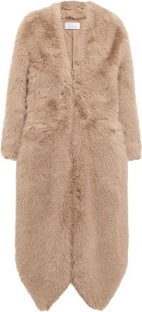 Giuseppe Di Morabito Faux Fur & Shearling Jassen - Dames - Jassen - Beige - S - Jassen