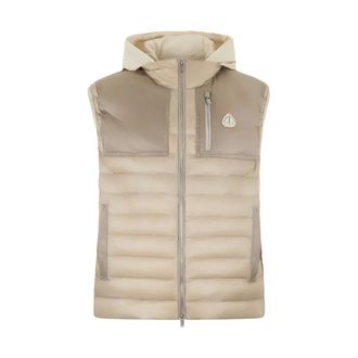 Moose Knuckles Cloud Walker Air Down Vest - male - Moose Knuckles - Waistcoats - Beige - XL - Jackets