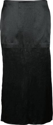 Sportmax Fluid Black Maxi Skirt