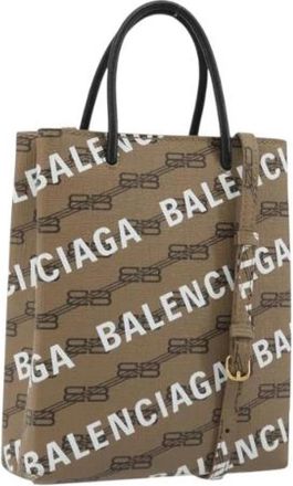 Balenciaga Pre-owned Vintage Tote Bag - unisex - Vintage Shopper - Bruin - ONE Size - Leer - Vintage