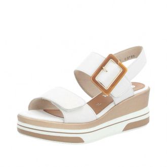 Remonte Womens Wedge Sandal In White