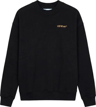 Off-white Su&eacute;ter C&oacute;modo con Aplicaci&oacute;n Gr&aacute;fica - Sweatshirts & Hoodies - Hombre - Negro - 2XL