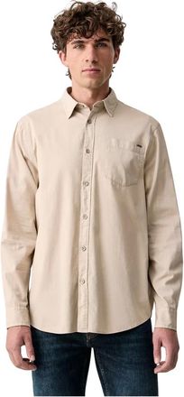 Guess Camisa de algod&oacute;n - Shirts - Hombre - Beige - 2XL