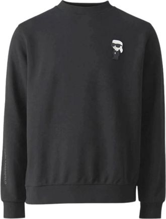Karl Lagerfeld Ikonik Sweatshirt - Heren - Sweatshirts - Zwart - L - Katoen - Hoodies & sweatvesten