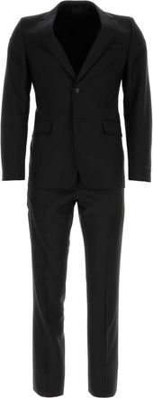 Prada Black Wool Blend Suit