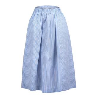 ottod'Ame Midi Skirts, female, Multicolor, Size: 2XS Wide Long Cotton Skirt