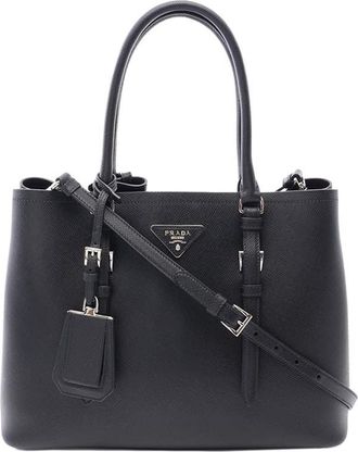 Prada Pre-owned Prada Medium Saffiano Cuir Double Handle Satchel Ladies JQHCF9ESD35NGP5H