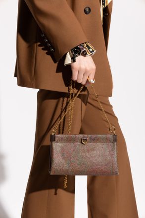 Etro Talk Mini Clutch, Womens, Burgundy