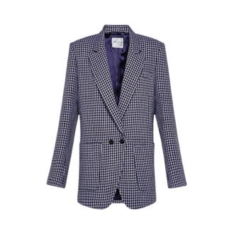 Forte_Forte Double-Breasted Blazer - Dames - Blazers - Veelkleurig - L - Jassen