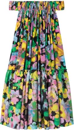 AZ FACTORY Midi Dresses, female, Multicolor, Size: XS Gaia Off-Shoulder Midi Dress