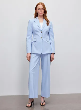 HUGO BOSS Womens Asmalla golden buttons blue Blazer Jacket