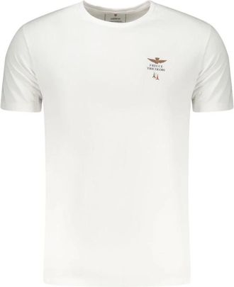 Aeronautica Heren, Tops, Wit, Maat: L Katoen