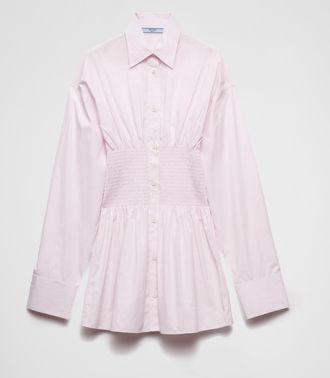 Prada Poplin shirt with smocking